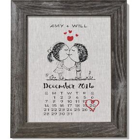 Chudoff 12th Anniversary Linen Gift, Personalized Print in Saudi Arabia