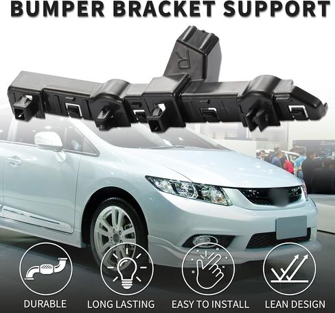 Bumper Support Bracket for Nissan Rogue Sport 2017-2022 Durable No.62222DF30A | Right Side Front Bumper Retainer Bracket Hold Mount Black 1 Pc in Saudi Arabia