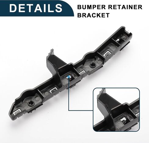 Bumper Support Bracket for Nissan Rogue Sport 2017-2022 Durable No.62222DF30A | Right Side Front Bumper Retainer Bracket Hold Mount Black 1 Pc in Saudi Arabia