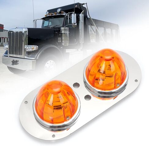 ل Peterbilt 359/379/389 W900L الكابينة قبة ضوء لوحة الإطار أطقم العنبر البطيخ دعامة إضاءة أطقم 12 فولت-24 فولت in Saudi Arabia