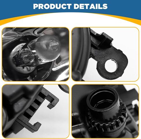 مجموعة مصابيح الضباب TOPUS مناسبة فقط لسيارة Jeep Compass 2017 2018 2019 2020 2021 جانب السائق والراكب مع مصابيح الهالوجين H11 12V/55W لاستبدال CH2592152 68202187AA in Kuwait