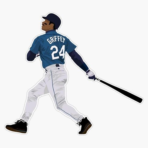 MAGNET Ken Griffey Jr. Magnetic Vinyl Sticker Decal Magnet 5" in Saudi Arabia