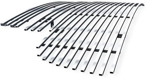 APS Compatible with GMC Sierra 2500 2003-2004 & 03-06 1500 2500 HD 3500 & 07 Classic Main Upper Top Lower Bumper Stainless Steel Chrome Billet Front Grill Grille Insert Combo RE-G67796C in Saudi Arabia