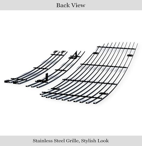 APS Compatible with GMC Sierra 2500 2003-2004 & 03-06 1500 2500 HD 3500 & 07 Classic Main Upper Top Lower Bumper Stainless Steel Chrome Billet Front Grill Grille Insert Combo RE-G67796C in Saudi Arabia