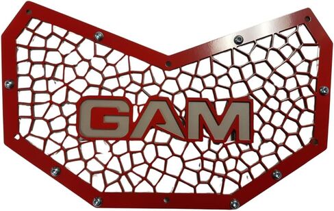 شواية أمامية GAM لسيارة Can Am Maverick X3 2017-2021 جميع واقيات الرادياتير أزرق/أحمر/برتقالي (أحمر) in Kuwait