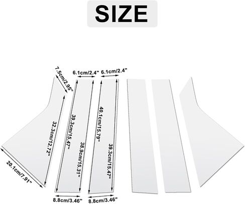 FZJDSD Glossy Black 6pcs Pillar Posts Door Window Trim Compatible with Chevy Impala 2014 2015 2016 2017 2018 2019 2020 in Saudi Arabia