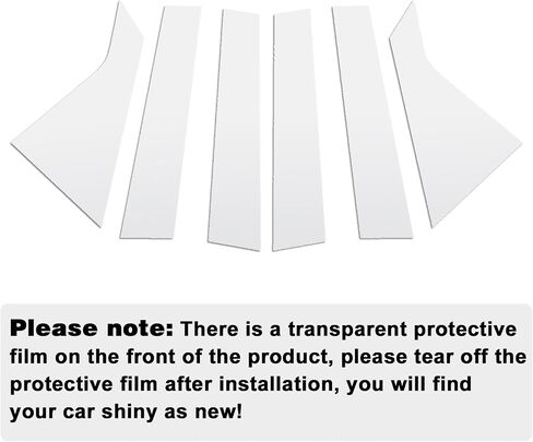 FZJDSD Glossy Black 6pcs Pillar Posts Door Window Trim Compatible with Chevy Impala 2014 2015 2016 2017 2018 2019 2020 in Saudi Arabia