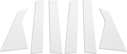 FZJDSD Glossy Black 6pcs Pillar Posts Door Window Trim Compatible with Chevy Impala 2014 2015 2016 2017 2018 2019 2020 in Saudi Arabia