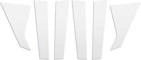 FZJDSD Glossy Black 6pcs Pillar Posts Door Window Trim Compatible with Chevy Impala 2014 2015 2016 2017 2018 2019 2020 in Saudi Arabia