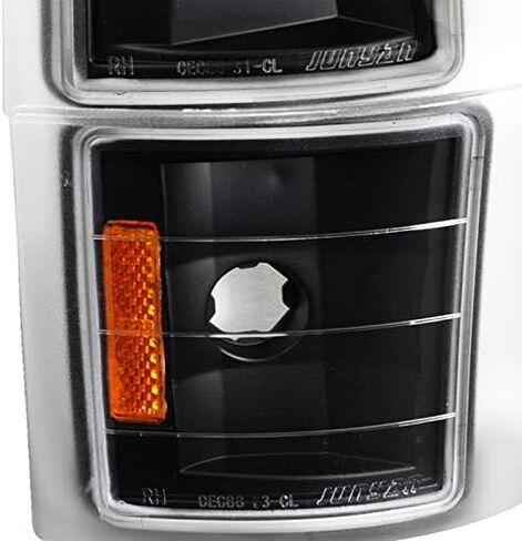 Fits GMC 94-99 C10 Yukon C/K Suburban Pickup Corner Lights Signal Lamp Black w/Amber in Saudi Arabia