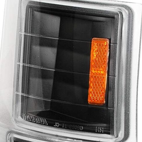Fits GMC 94-99 C10 Yukon C/K Suburban Pickup Corner Lights Signal Lamp Black w/Amber in Saudi Arabia