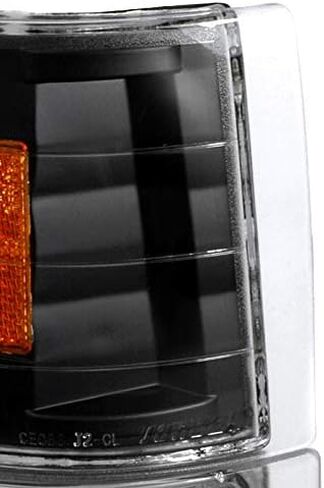 Fits GMC 94-99 C10 Yukon C/K Suburban Pickup Corner Lights Signal Lamp Black w/Amber in Saudi Arabia