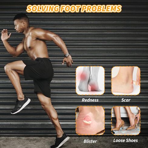 4 أزواج من مقابض الكعب، وسائد بطانة للكعب، حشوات للأحذية الفضفاضة، حشوات حماية للكعب، وسادة للبثور، أحذية مريحة كبيرة جدًا، حشوات للنساء والرجال، توقف عن الانزلاق والبثور (أسود) in Kuwait