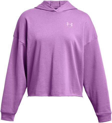 سترة بقلنسوة Rival Terry كبيرة الحجم للسيدات من Under Armour in Saudi Arabia