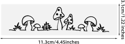 3pcs Rearview Mirror Decal, Cute Mushroom Car Rear View Mirror Stickers Decorative Car Stickers Auto Window Decal for Women Cars Accessories for Motorcycle Truck Laptop Decoration in Saudi Arabia