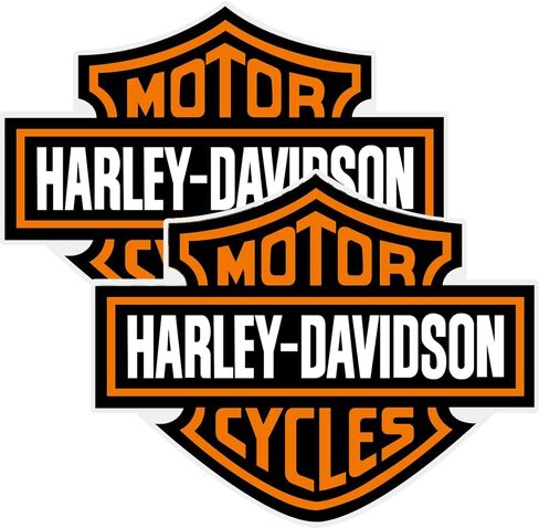ملصق Harley ملصق Davidson شريط وشعار مقطورة كبير جدًا (عبوة من قطعتين، عرض 6 بوصات) ممتاز مقاوم للماء وقابل للإزالة in Kuwait