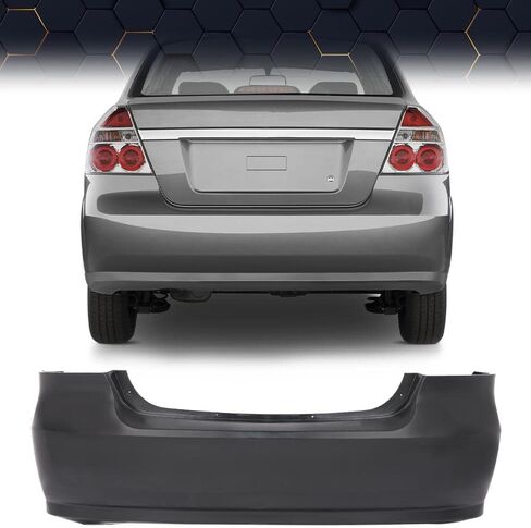 غطاء المصد الخلفي الأيمن PIT66 متوافق مع Chevy Aveo 2007-2011 (الطراز الفرعي: LS، LT) 95978858، GM1100791 in Saudi Arabia