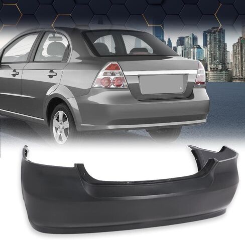 غطاء المصد الخلفي الأيمن PIT66 متوافق مع Chevy Aveo 2007-2011 (الطراز الفرعي: LS، LT) 95978858، GM1100791 in Saudi Arabia