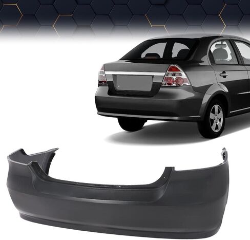 غطاء المصد الخلفي الأيمن PIT66 متوافق مع Chevy Aveo 2007-2011 (الطراز الفرعي: LS، LT) 95978858، GM1100791 in Saudi Arabia