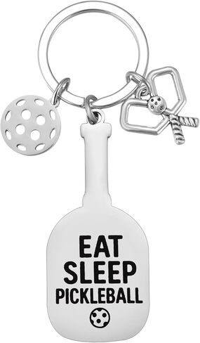 Pickleball Gift, Pickleball Paddle Pendant Keychain, PB Lover Gift, Pickleballs Teams Accessory for Birthday, Retire in Saudi Arabia