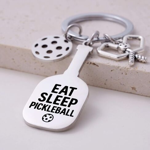 Pickleball Gift, Pickleball Paddle Pendant Keychain, PB Lover Gift, Pickleballs Teams Accessory for Birthday, Retire in Saudi Arabia