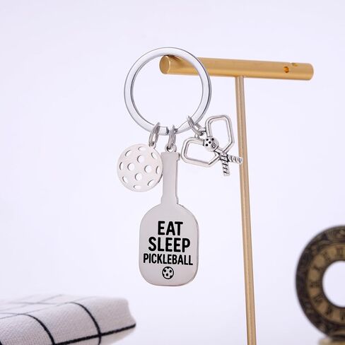Pickleball Gift, Pickleball Paddle Pendant Keychain, PB Lover Gift, Pickleballs Teams Accessory for Birthday, Retire in Saudi Arabia