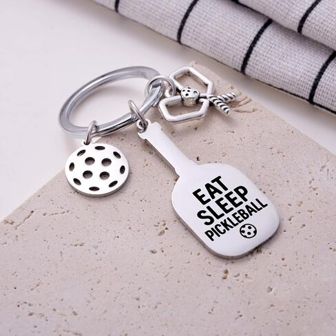 Pickleball Gift, Pickleball Paddle Pendant Keychain, PB Lover Gift, Pickleballs Teams Accessory for Birthday, Retire in Saudi Arabia