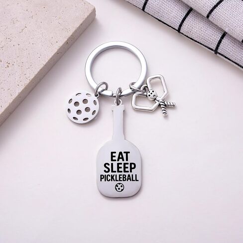 Pickleball Gift, Pickleball Paddle Pendant Keychain, PB Lover Gift, Pickleballs Teams Accessory for Birthday, Retire in Saudi Arabia