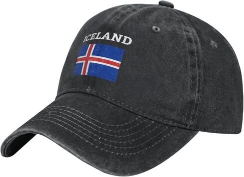 Flag of Iceland Baseball Cap Dad Hat Adjustable Classic Cotton Low Profile Hat Men Women in Saudi Arabia
