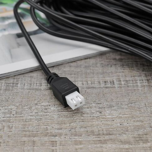 eMagTech 1Pc 2Pin Car Reversing Radar Extension Cable Radar Sensor Kit Suitable for Car Auto Parking Cable Line Extension Cord Kit Black (4.5m) in Saudi Arabia