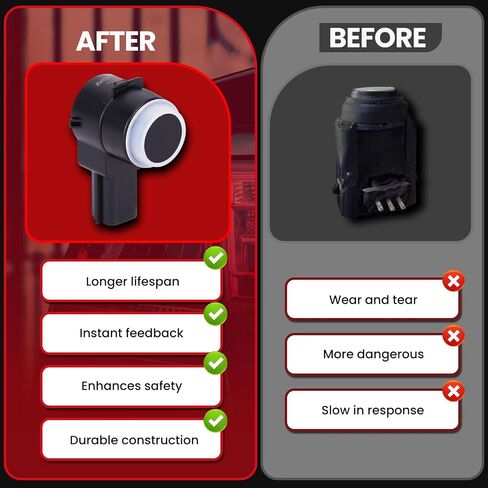 MOCA 684-079 Rear Reverse Backup Parking Assist Sensor Replace for Chevrolet 2007-2013 Avalanche 5.3L 6.0L, 2011-2015 Captiva Sport 2.4L 3.0L, for GMC 2007-2016 Acadia 3.6L, and More in Saudi Arabia