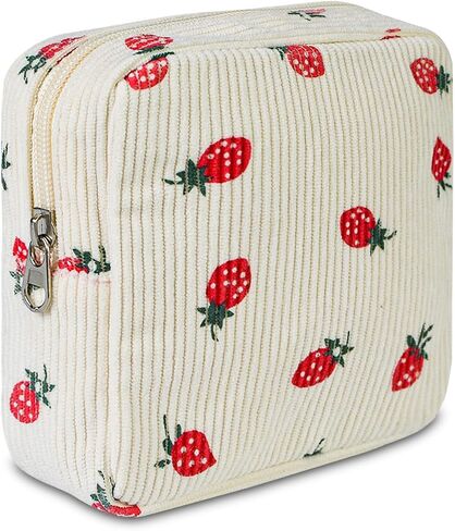 Small Pouches for Purse Cute Mini Cosmetic Bag with Zipper Aesthetic Corduroy Makeup Bags Toiletry Bag in Saudi Arabia