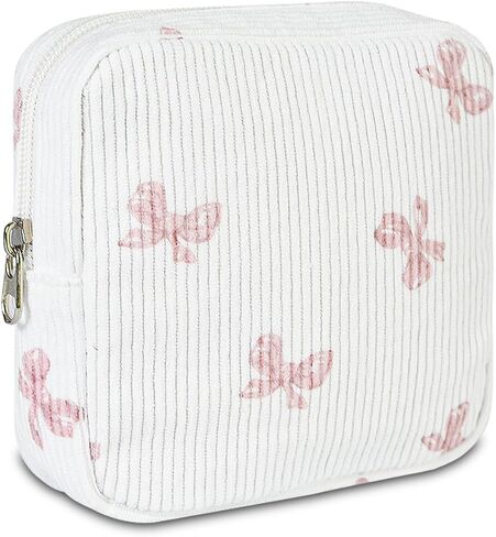Small Pouches for Purse Cute Mini Cosmetic Bag with Zipper Aesthetic Corduroy Makeup Bags Toiletry Bag in Saudi Arabia