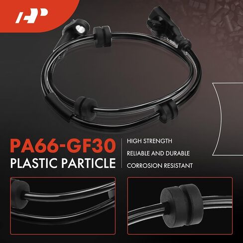 A-Premium ABS Wheel Speed Sensor Compatible with Ford Models - Fiesta 2011 1.6L - Rear Driver and Passenger Side, Replace# 12841760, 23136760 2-PC Set in Saudi Arabia