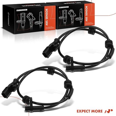A-Premium ABS Wheel Speed Sensor Compatible with Ford Models - Fiesta 2011 1.6L - Rear Driver and Passenger Side, Replace# 12841760, 23136760 2-PC Set in Saudi Arabia