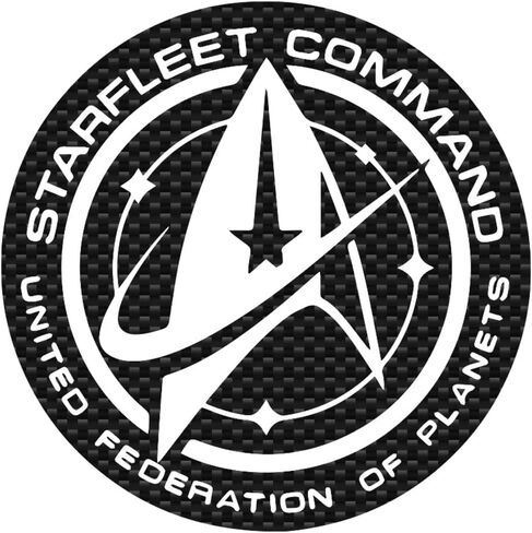 Star Fleet Command Decal Vinyl Sticker Auto Car Truck Wall Laptop | Carbon Fiber | 5.5" x 5.5" in Saudi Arabia