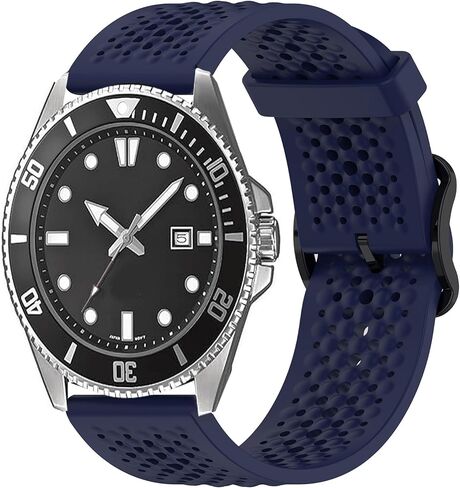 Compatible with Casio MDV106 Bands, 22mm Quick Release Sports Silicone Band Strap Replacement Wristband Compatible with Casio MDV106-1AV / MTP-VD01 Watch in Saudi Arabia