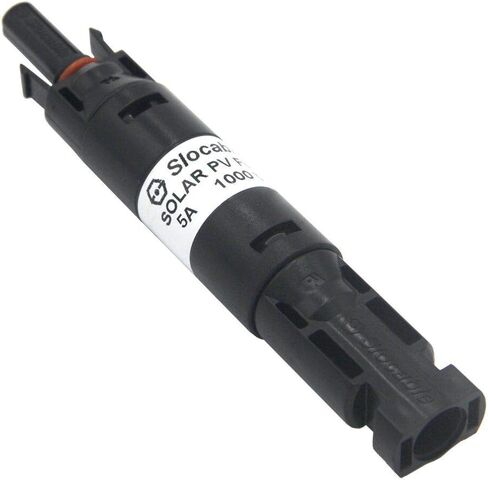ZOOKOTO 15A Solar Panel PV in-Line Fuse Holder w/Fuse Photovoltaic Connectors 1000V Waterproof 15 Amps in Saudi Arabia