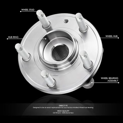 مجموعة محور العجلة الخلفية الأمامية من DNA MOTORING متوافقة مع 11-19 Ford Explorer / 13-19 Police Interceptor Utility، OEM-WHA-0238، BB53-2C300AC، BB5Z-1104A in Saudi Arabia