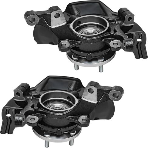 Detroit Axle - 2.0L Front 4pc Suspension Kit for 2011 Hyundai Sonata [Sport Suspension], 2 Steering Knuckles and Wheel Hub Bearings 2 Outer Tie Rod Ends Replacement in Saudi Arabia