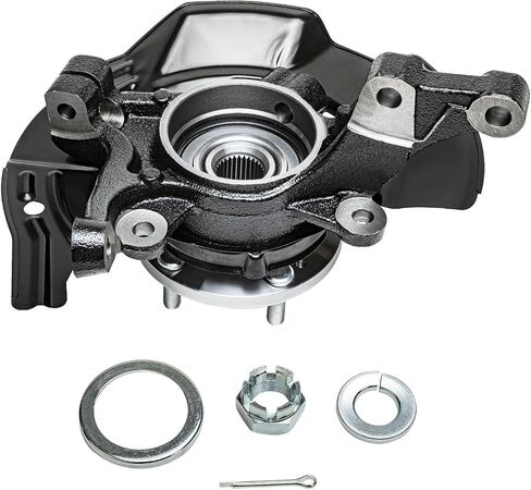 Detroit Axle - 2.0L Front 4pc Suspension Kit for 2011 Hyundai Sonata [Sport Suspension], 2 Steering Knuckles and Wheel Hub Bearings 2 Outer Tie Rod Ends Replacement in Saudi Arabia