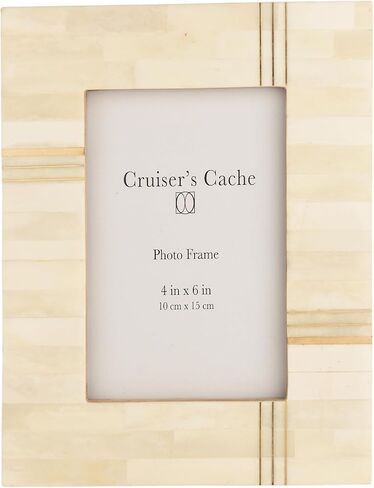 Cruiser’s Caché | White Bone Inlay Photo or Picture Frame | (White 5x7) in Kuwait