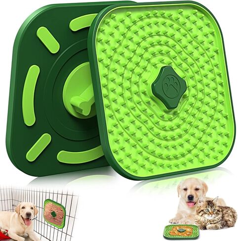 Lick Mats for Dogs, Dog Cage Training Licking Mat for Dogs, Multipurpose Lick Pads for Boredom and Reduce Dog Anxiety, Slow Feeding Pads for Dogs and Cats, in Kuwait