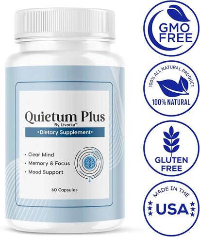 (عبوتان) Quietum Plus - تركيبة المكملات المتقدمة الرسمية Quietum Plus، مراجعات Quietum Plus الأصلية، تركيبة QuietumPlus الطبيعية المتقدمة بالكامل للأذن الصحية، 120 كبسولة لمدة شهرين in Kuwait