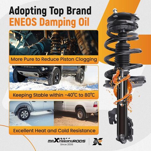 maXpeedingrods Front Struts for Toyota Camry/Lexus ES330 2002-2003, 171490 171491 Shock Absorbers Complete Struts with Coil Spring Assembly 2332368R 2332368L 2Pcs in Saudi Arabia