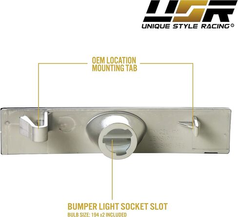 USR 87-88 Mk3 Supra Bumper Signaling Lamp - Clear Front Turn Signal Lights Set (Left + Right) Compatible with 1987-1988 Toyota Supra Mk.III MA70 Chassis (JDM Style All Clear Lens, Plug and Play) in Saudi Arabia