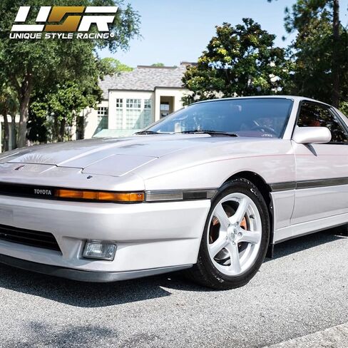 USR 87-88 Mk3 Supra Bumper Signaling Lamp - Clear Front Turn Signal Lights Set (Left + Right) Compatible with 1987-1988 Toyota Supra Mk.III MA70 Chassis (JDM Style All Clear Lens, Plug and Play) in Saudi Arabia