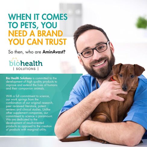 AminAvast Dog Kidney Supplement - Supports Natural Kidney Function - Promotes Health & Vitality of Aging Kidneys - Pet-Friendly, 1000mg (60 Chews) in Kuwait