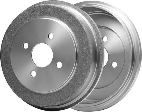 Detroit Axle - Brake Kit for Chevrolet Cobalt Pontiac G4 G5 Pursuit Saturn Ion Front Drilled Slotted Disc Brakes Rotors Ceramic Brake Pads Rear Brake Drums Brake Shoes Replacement in Saudi Arabia