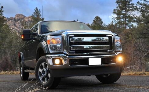 iJDMTOY A Pair Left & Right OEM Spec Fog Lamp Garnish Bezel Covers Compatible With 2011-2016 Ford F-250 F-350 F-450 Super Duty in Saudi Arabia